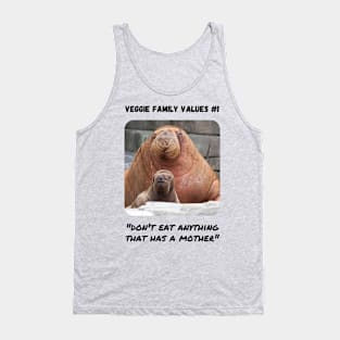 Veggie Family Values #1 (Walrus) Tank Top